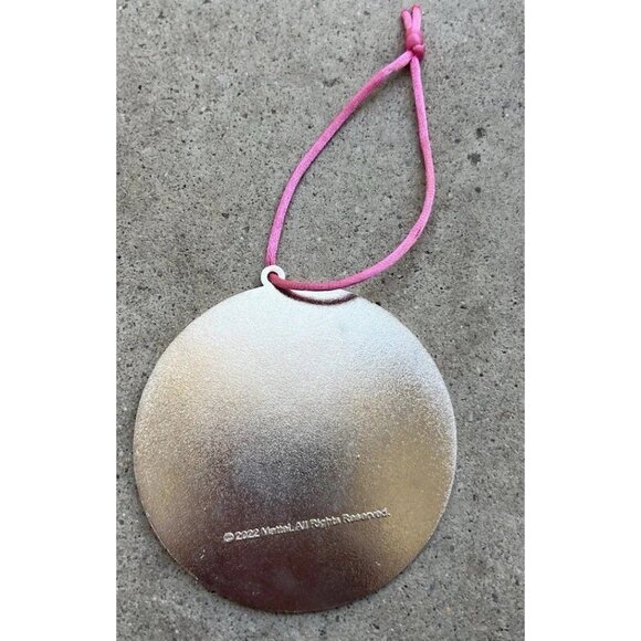 Vintage Barbie World of Barbie Pink/White Glitter Round Ornament Mattel 2022 - Picture 6 of 7